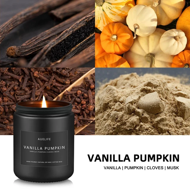 Alt view image 2 of 7 - Fall Candle, Vanilla Pumpkin Scented for Home, Soy Wax | Autumn aromatherapy candle; 50-Hour Burn; Fall home decor; Holiday gift for women men