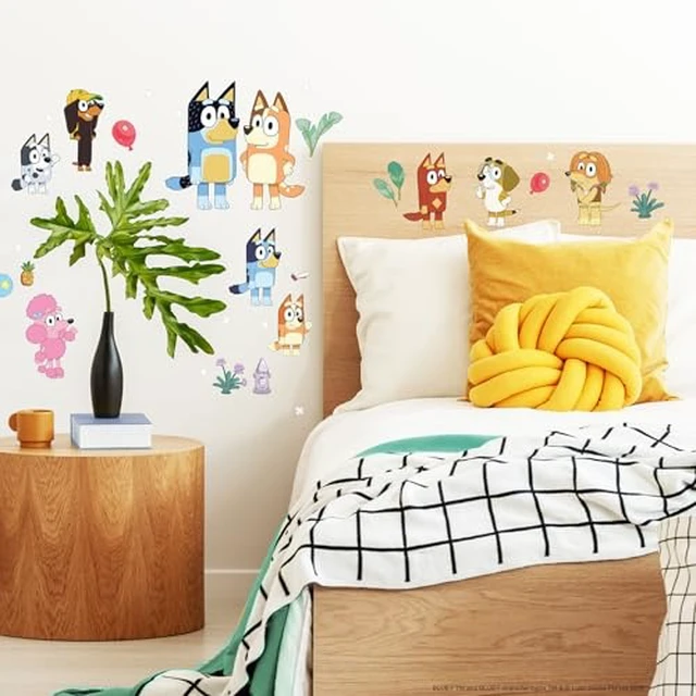 Alt view image 3 of 5 - Bluey Family and Friends Peel and Stick Wall Decals