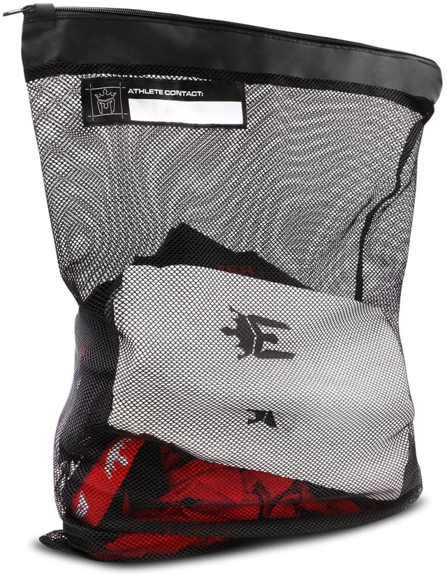 Main image of Athlete XL Wash Bag - Large Mesh Sports Laundry Bag w/Zipper Lock - Black