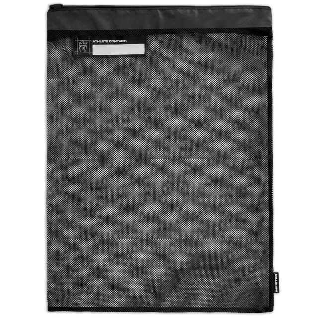 Alt view image 2 of 6 - Athlete XL Wash Bag - Large Mesh Sports Laundry Bag w/Zipper Lock - Black