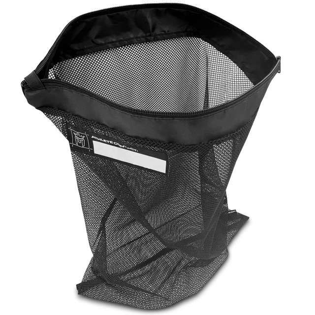 Alt view image 3 of 6 - Athlete XL Wash Bag - Large Mesh Sports Laundry Bag w/Zipper Lock - Black