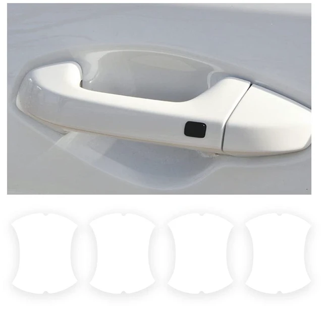 Main image of 4PCS Car Door Handle Scratch Potector Films, Clear | non-marking protective layer, paint-covering barrier, fits most cars, SUVs and trucks, car exterior accessories