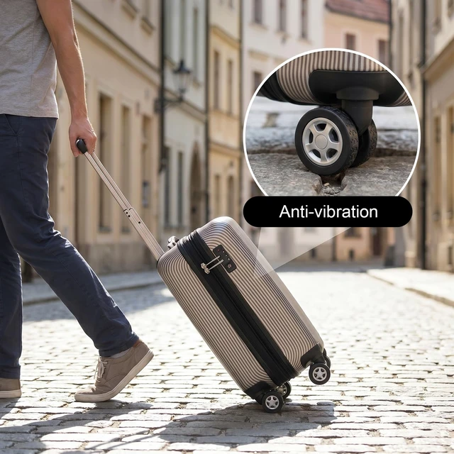 Alt view image 6 of 7 - 16pcs Luggage Wheel Covers Silicone Protective Covers Wear-Resistant Anti-Noise Travel Accessories for Rolling Suitcases Spinner Wheels (Black)