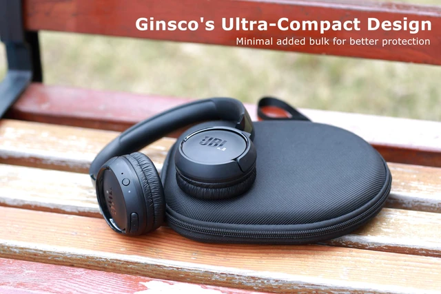 Alt view image 2 of 7 - Case Compatible with JBL Tune 510BT Bluetooth Headphones, with JBL Tune 520BT/670NC Live 460NC/Junior 320, with Sony WH-CH520/510, Travel Carrying Headphone Case for On Ear Headphones (Black)