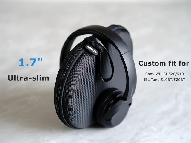 Alt view image 3 of 7 - Case Compatible with JBL Tune 510BT Bluetooth Headphones, with JBL Tune 520BT/670NC Live 460NC/Junior 320, with Sony WH-CH520/510, Travel Carrying Headphone Case for On Ear Headphones (Black)