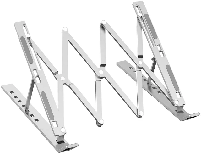 Main image of Laptop Stand Ergonomic Laptop Riser 7 Levels Height Adjustment | Foldable Adjustable Ergonomic Laptop Holder Anti-slip Silicone Pads for 10-17.3 Inch Laptops Notebook