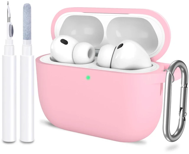 Main image of AirPods Pro 3 Case Cover 2025 Release, Light Pink | Protective Soft Silicone Cover with Keychain Cleaning Pen for Apple AirPods Pro 3rd Generation Case(2025 Release)