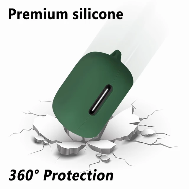 Alt view image 4 of 5 - Silicone Case for Anker Soundcore P30i, Protective Cover with Carabiner (Emerald Green)
