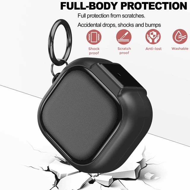 Alt view image 5 of 7 - Lock Case Compatible Samsung Galaxy Buds 4/4 Pro Cases Cover with Phone Stand, Full Body Shockproof Protective Cases Men Women with Cleaner Kit and Keychain for Galaxy Buds 4 Pro 2026 Black