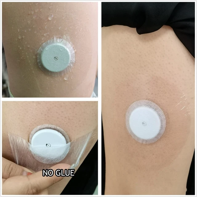 Alt view image 5 of 7 - Libre 2 Plus Sensor Covers & Lingo Patches Waterproof | Freestyle Sensor Patches, Hypoallergenic & Latex-Free 15 Days Long Stay, No-glue in the Center,40Pack