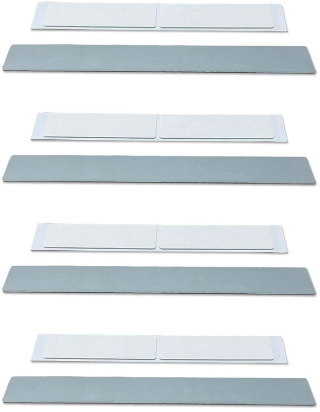 Main image of Under Cabinet Lights Magnetic stickys 4PCS - Replacement Magnetic Strips with Adhesive Backing for Under Cabinet Lights, Black, LMS01-4