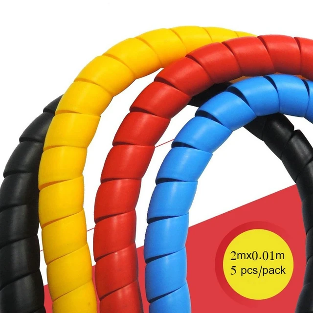 Alt view image 2 of 7 - Dog and Cat Cord Protector 32.8ft Wire Protector Sleeve Covers for Cord Protects Your Pets from Chewing Through Insulated Cables 5 PCS/Pack 32.8ft in Total 10mm Width