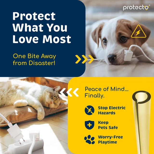 Alt view image 3 of 7 - Heavy Duty Cord Protectors from Pets No Chew Solution, 7ft, 1/5in | Cable Cover for Cats, Dogs & Rabbits, Critter Cord Wire Protector Tubing for Audio and Video Devices, Clear, Fits 1 Cable