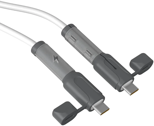 Main image of Silicone Cable Protector - Anti-Kink Connector for Phone Charging Cables - Reusable for Repairing Various Cable Connectors