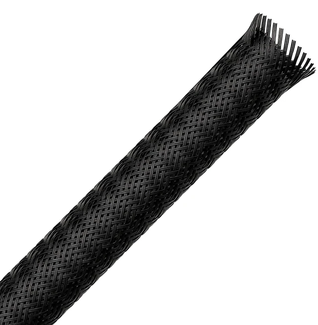 Main image of 1/2" 10ft Black Expandable Braided Cable Sleeve PET | Wire Sleeve for Cable Management, Abrasion & Heat Resistant, Easy Install & Cut, Ideal for Home Theater & Smart Home