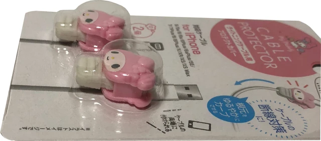 Alt view image 3 of 6 - Sanrio My Melody Cable Protector Cell Phones Accessories 2pcs Set for iPhone (Lightning Cable)
