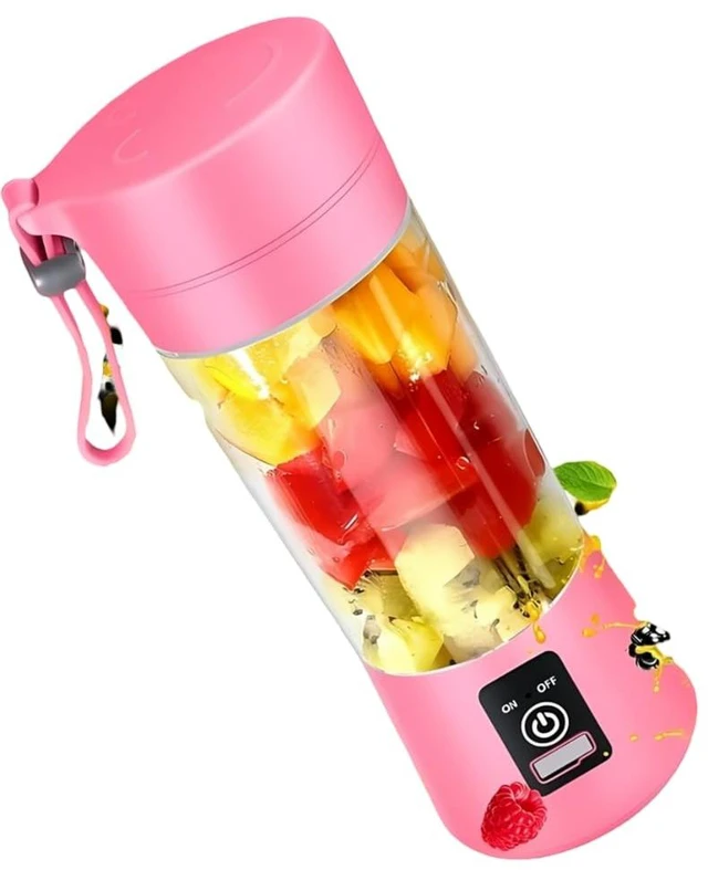 Main image of Compact, Travel Size, USB Rechargeable 12 Oz Portable Handheld Blender with Powerful Motor: Perfect for Smoothies, Shakes, Fruit/Veggie Juicer & Baby Food (Green)