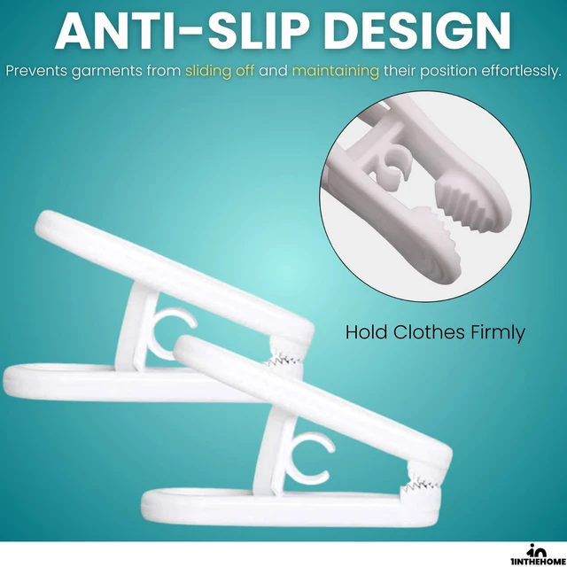 Alt view image 3 of 6 - Multi-Purpose Hanger Clips (24 Count) White