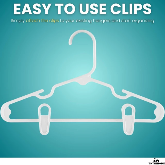 Alt view image 5 of 6 - Multi-Purpose Hanger Clips (24 Count) White
