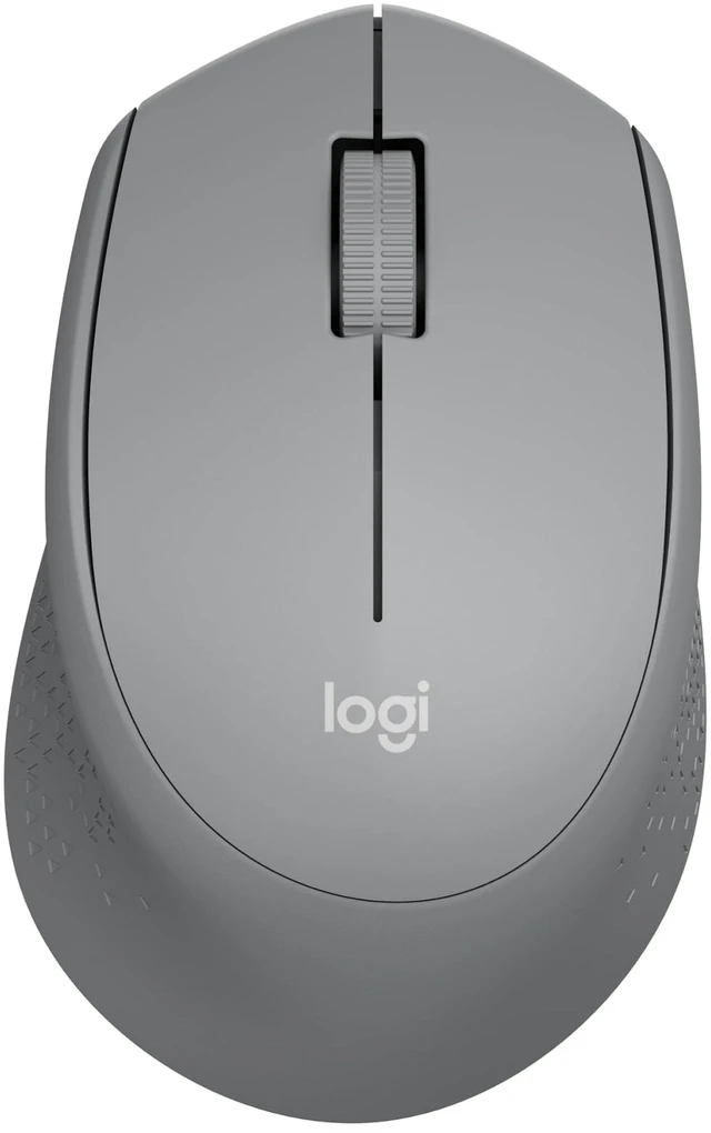 Main image of M330 Silent Plus Full Size 2.4 GHz Wireless Mouse - Grey | Silent, lightweight, 2.4 GHz USB-A Nano Receiver, 1000 dpi optical tracking, 2-year battery life, PC, Mac, laptop compatible