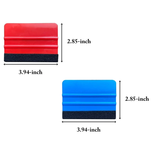 Alt view image 4 of 7 - Felt Edge Squeegee Car Wrapping Tool Kits 4 Inch Vinyl Wrap Squeegee Applicator Tool for Car Vinyl Wrap, Window Tint, Wallpaper, Decal Sticker Installation 4PCS
