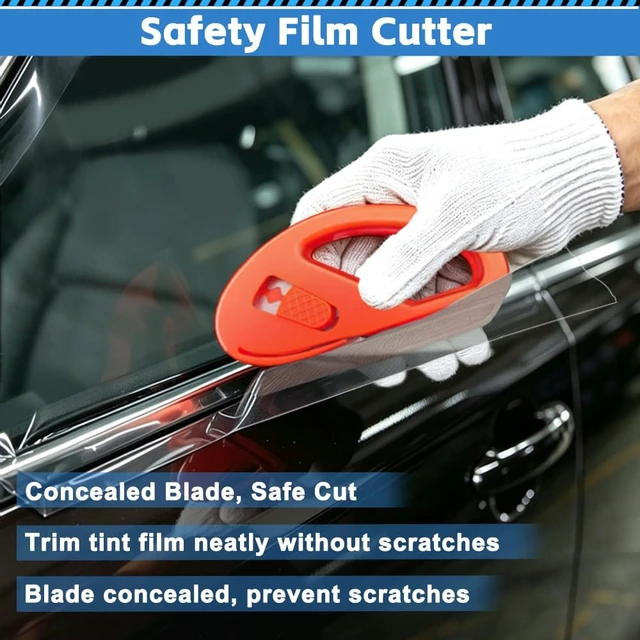 Alt view image 4 of 7 - Vicsamer Film Installation Tools Set,Scratch-Free for Car Vinyl & Tint | Car Vinyl Wrap & Tint Squeegee Kit, Felt & Plastic Scraper etc. for Auto & Phone Screen, Clean Cut Edge Tuck, All-in-One