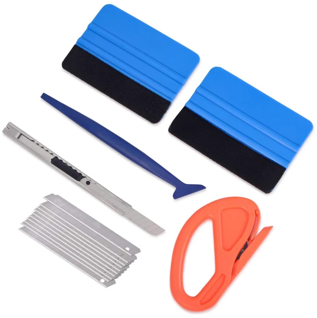 Main image of Vinyl Wrap Tool Kit Car Window Tint Installation Tools Wrapping Kit | Vinyl Wrap Squeegee Tool, 9mm Utility Knife, Film Cutter and Vinyl Tucking Tool Window Tint Kit for Car Wrapping