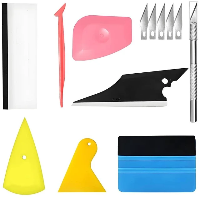 Main image of 13PCS/Set Car Window Tint Tools Kit, Vehicle Glass Protective Film Installation Set, Automotive Window Film Tinting Wrap Application Tool Accessories, Universal Fit