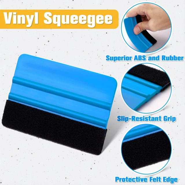 Alt view image 2 of 7 - Car Window Tint Kit, 13 Pcs Vinyl Wrap Tool Kit, Wallpaper Tools | Vinyl felt squeegee, window film tint kit, peel and stick wallpaper kit smoothing tool, privacy film tint installation kit