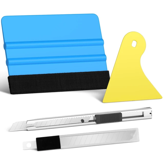 Alt view image 7 of 7 - Car Window Tint Kit, 13 Pcs Vinyl Wrap Tool Kit, Wallpaper Tools | Vinyl felt squeegee, window film tint kit, peel and stick wallpaper kit smoothing tool, privacy film tint installation kit