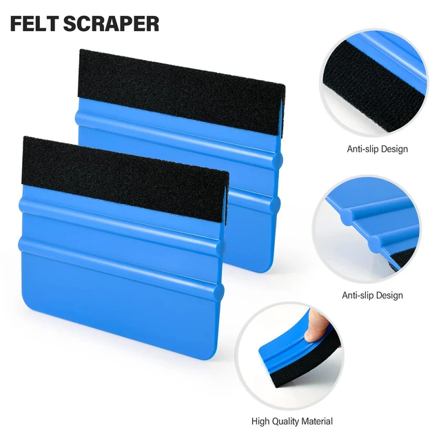 Alt view image 2 of 7 - Vinyl Wrap Tool Kit Car Window Tint Installation Tools Wrapping Kit | Vinyl Wrap Squeegee Tool, 9mm Utility Knife, Film Cutter and Vinyl Tucking Tool Window Tint Kit for Car Wrapping