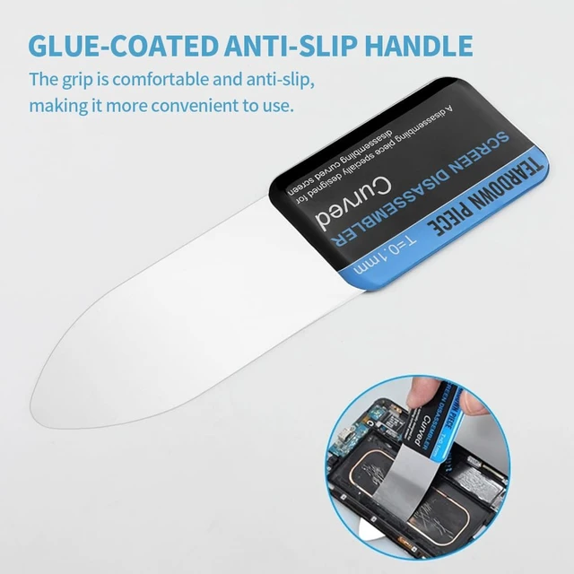 Alt view image 5 of 7 - 5 Pcs Disassembly Screen Opener Tools,0.1mm Ultra Thin Curved Screen Pry Tool Professional Stainless Steel Metal for Mobile Phone Laptop Disassemble S-creen Repair Tools(Size:5 pcs)
