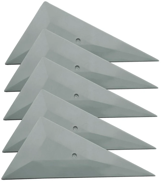 Main image of 5PCS Triangle Contour Squeegee Car Window Tint Tools - Small Squeegee Card Scraper Vinyl Wrap Tool Kit - Corner Squeegee Window Tint Squeegee for Car Wrap Film Installation Application (Grey)