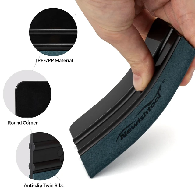 Alt view image 2 of 7 - 3 Pcs Vinyl Wrap Squeegee Different Size Felt Squeegee for Vinyl | Suede Felt Edge Squeegee Sign Making Wrap Tool for Wallpaper Smoothing, Car PPF Vinyl Wrap Window Tint Application