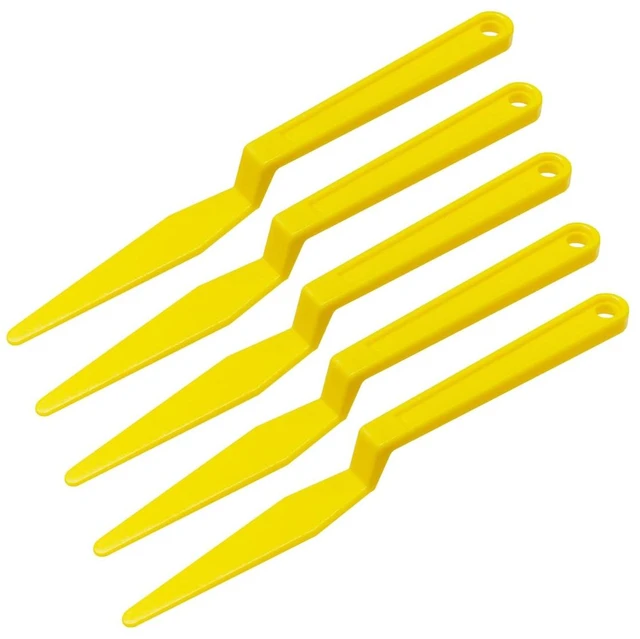 Main image of Car Window Tint Squeegee Tool, Flexible Gasket Scraper, 5PCS | Plastic Long Handle Shank Corner Squeegee with Flat Lip for Vinyl Wrapping Application & Window Tinting Film Installation