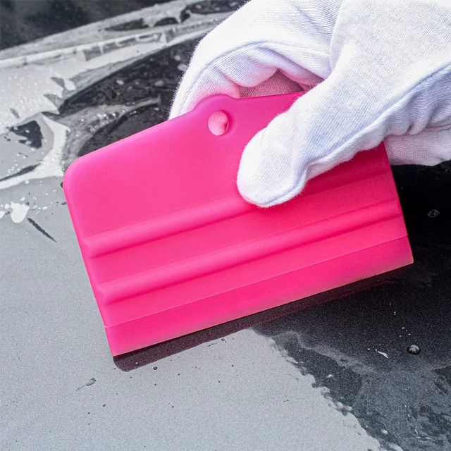 Alt view image 4 of 5 - PPF Squeegee Soft Silicone Rubber Scraper,Vinyl Wrap and Window Tint Windshield Glass Cleaning Squeege,Anti-Scratch TPU Coating Scraper for Car Vinyl Paint Protection Film Installation