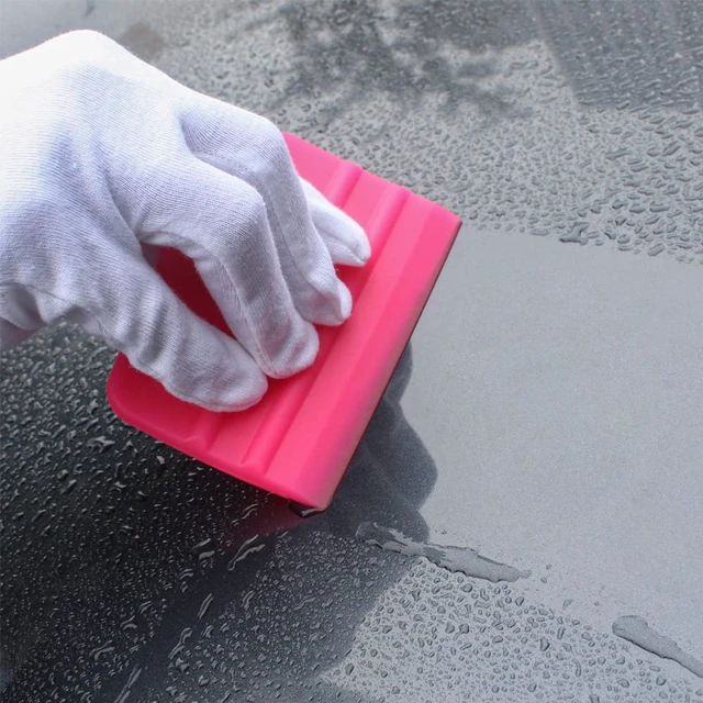 Alt view image 5 of 5 - PPF Squeegee Soft Silicone Rubber Scraper,Vinyl Wrap and Window Tint Windshield Glass Cleaning Squeege,Anti-Scratch TPU Coating Scraper for Car Vinyl Paint Protection Film Installation