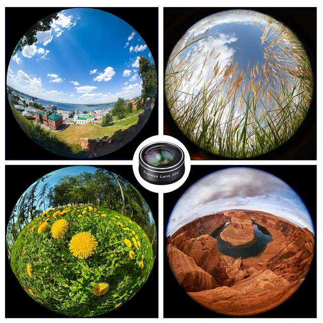 Alt view image 5 of 7 - Phone Camera Lens, 198 Fisheye Lens + 120 Super Wide-Angle Lens + 20x Macro Lenses Camera Photography Accessories kit Gadgets for iPhone Samsung Android Smartphone