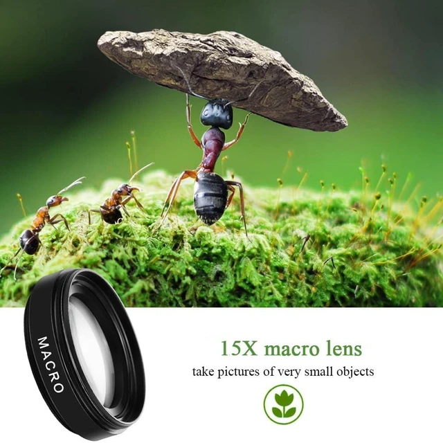 Alt view image 3 of 6 - Fisheye Lens iPhone Phone Camera Lens Kit Wide Angle Macro | universal , for graduation signature