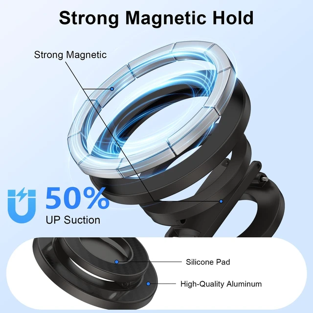 Alt view image 5 of 7 - Phone Grip Stand MagSafe Ring Holder for Samsung Galaxy S26 Ultra | Magnet Gym Finger Grip Kickstand Dual-Sided Magnetic Car Mount for Samsung S25/S24 FE/Z Fold7/Flip7 iPhone 17 Pro Max/17e/16e