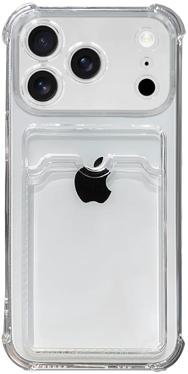 Main image of Clear Wallet Phone Case for iPhone 18 Pro Max /17 Pro Max, Upgrade Card Slot Case, Slim Fit Protective Soft TPU Shockproof Wallet Case for iPhone 18 Pro Max /17 Pro Max (Clear)