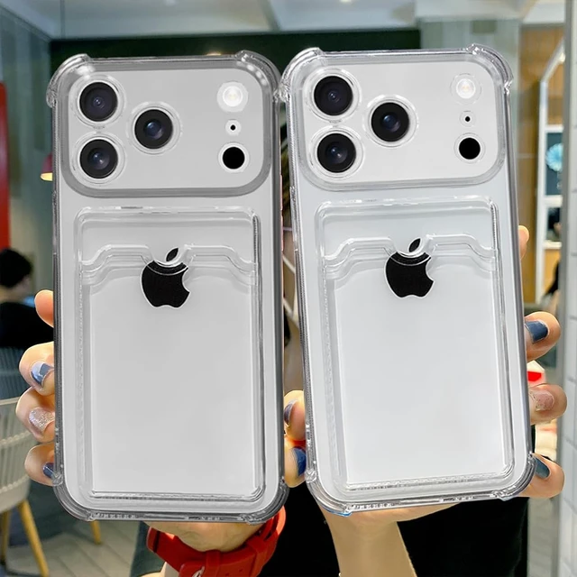 Alt view image 7 of 7 - Clear Wallet Phone Case for iPhone 18 Pro Max /17 Pro Max, Upgrade Card Slot Case, Slim Fit Protective Soft TPU Shockproof Wallet Case for iPhone 18 Pro Max /17 Pro Max (Clear)