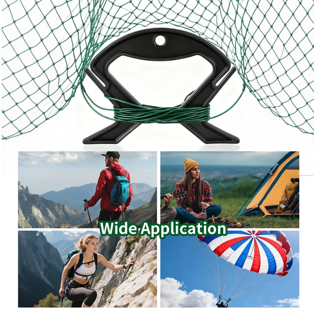Alt view image 5 of 7 - 10PCS Small Rope Winder: Black String Light Storage Reel Cord Reel Wire Storage Wrap for Extension Cord Holder Plastic Winding Clip for Home Office Garage Rv Workshop