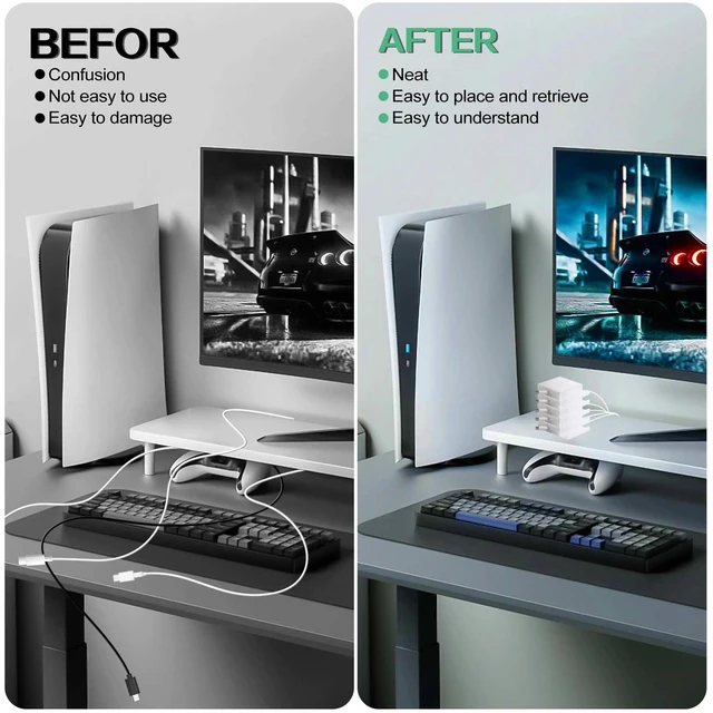 Alt view image 4 of 5 - Cable Winder, Lines Charging Cord Organizer, retrievable Cable Management for Longer Original Charging Cables, Cord Retrievers