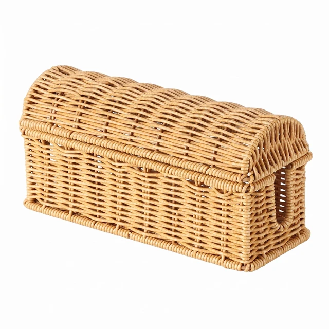 Main image of Small Basket to Hide Cords Specially Designed for Small Size Power Strips | Ventilated Wire Basket Only for Mini Power Strips