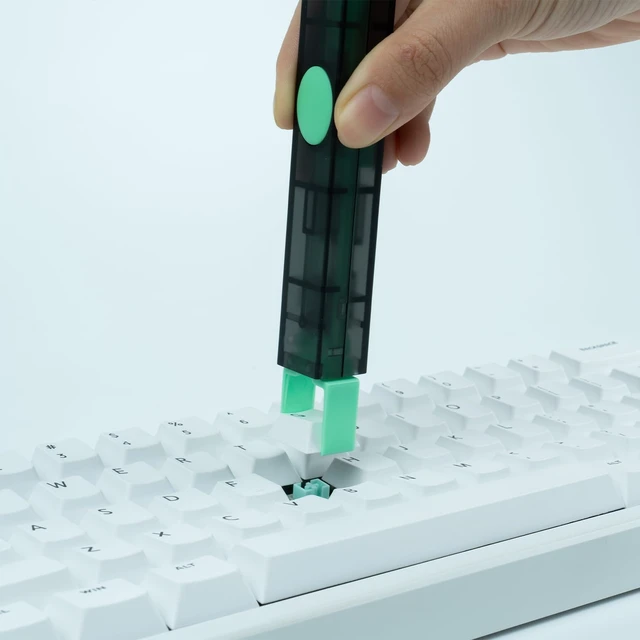 Alt view image 2 of 7 - Twins 2 in 1 DIY Tool Switch Puller Keycap Puller Integrated(Green) | Easily Remove keyboard switches and Replace keycaps of the keyboard,compatible for Mechanical Keyboard