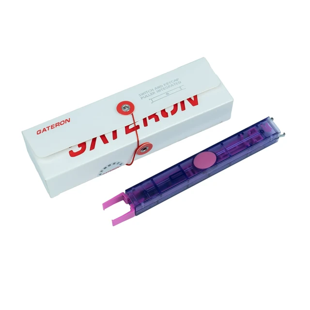 Alt view image 4 of 7 - Twins 2 in 1 DIY Tool Switch Puller Keycap Puller Integrated(Purple)