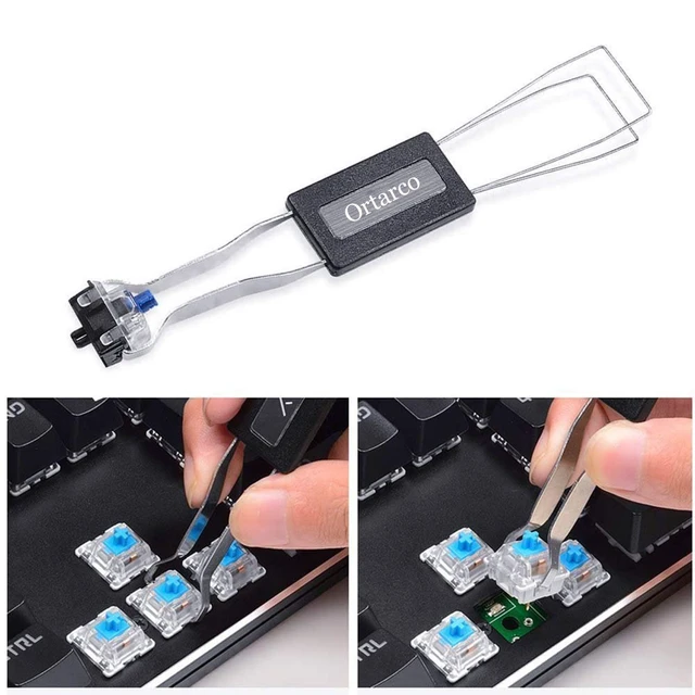 Alt view image 2 of 7 - Keycap Puller for Mechanical Keyboard Keycap Remover | Stainless Steel Keyboard Puller Switch Remover Tool Fixing Keyboard