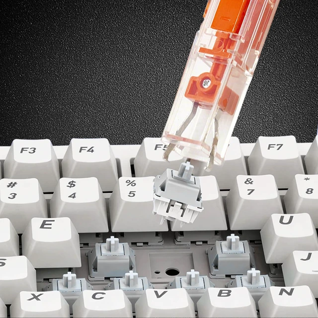 Alt view image 2 of 6 - Keycap Puller Switch Puller for Mechanical Keyboard, 2-in-1 | See-Through Design, Dual-Claw Grip, Hot-Swappable & Magnetic Switches, for Gaming Keyboards