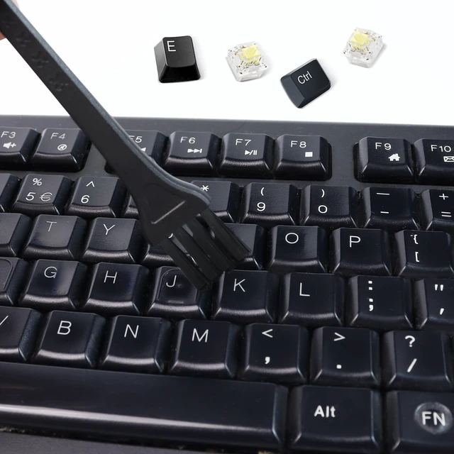 Alt view image 5 of 7 - 1 PCS Keycap Puller Switch Puller with 2 Cleaning Brushes | For Mechanical Keyboard, Fixing & Removal Tool, Stainless Steel